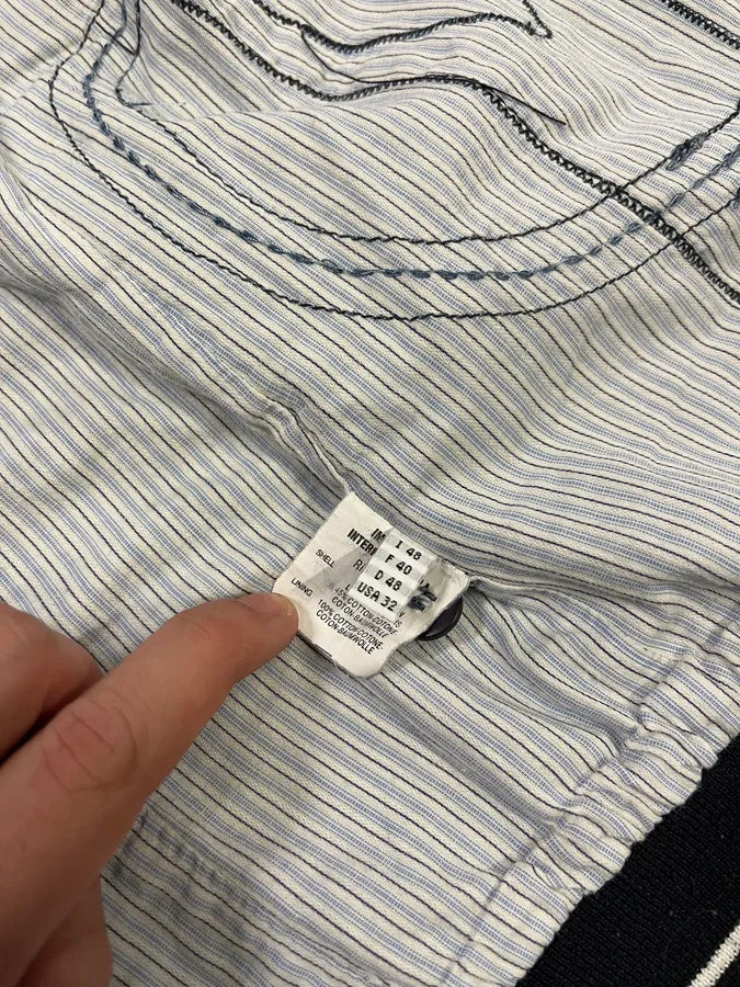 2000s Marithé + François Girbaud Contemporary Abstract Black Faded Shirt Jacket iUWwvby 11