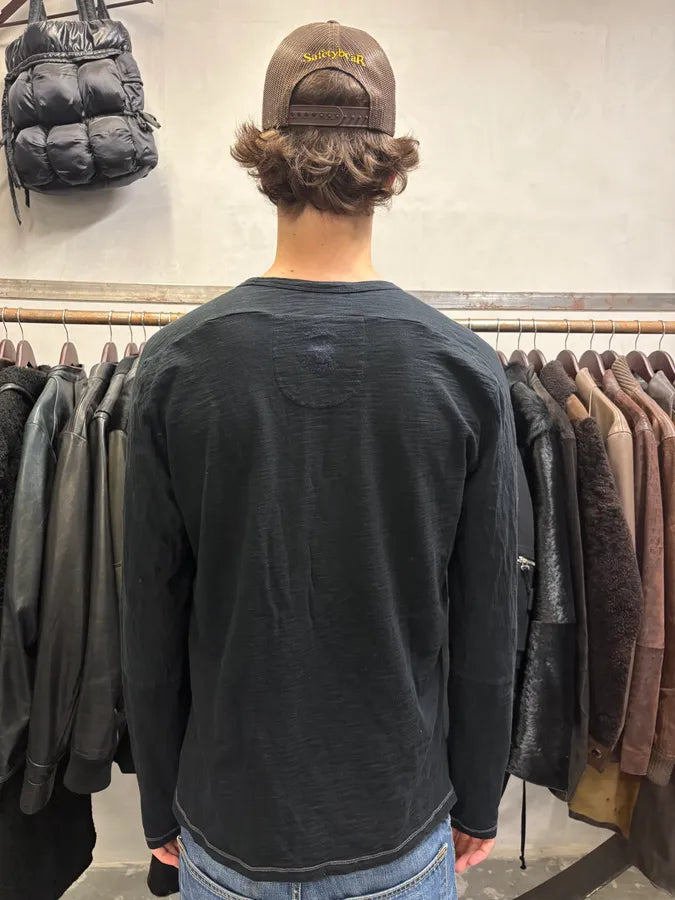 2000s Marithé + François Girbaud Contemporary Numbers Navy Longsleeves (L) hShlLeG 2