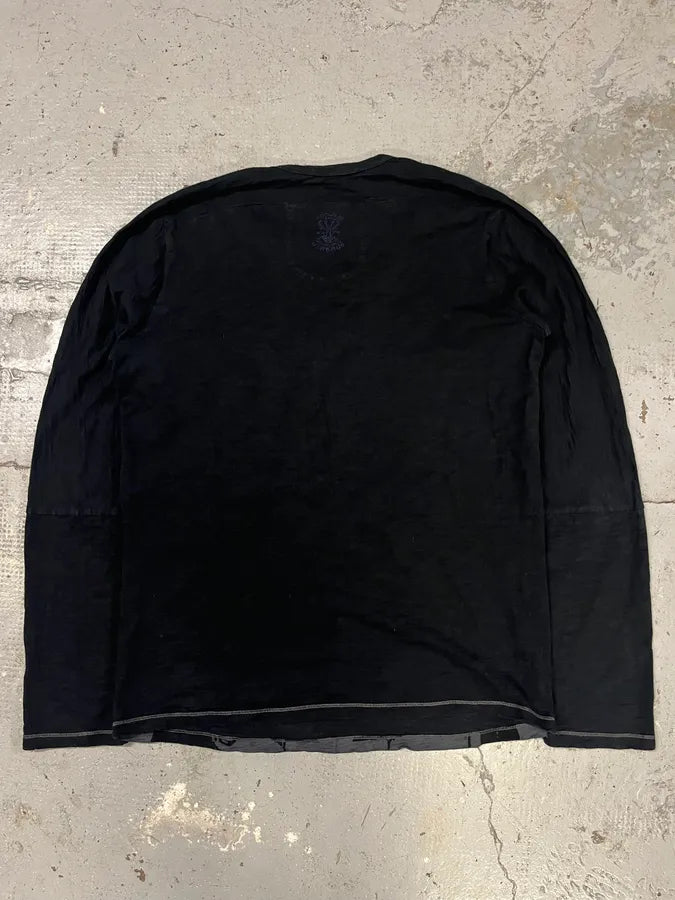 2000s Marithé + François Girbaud Contemporary Numbers Navy Longsleeves (L) hShlLeG 5