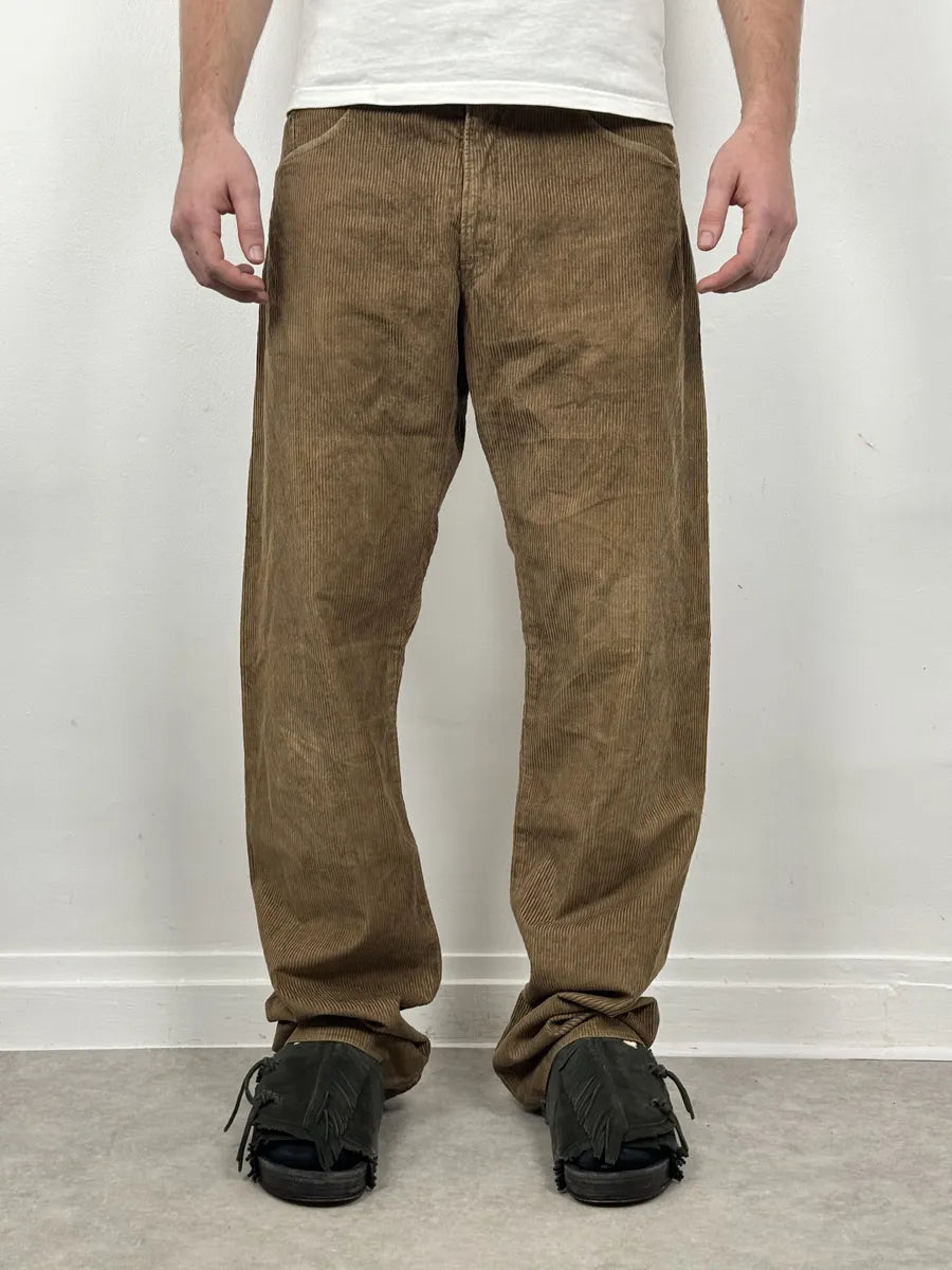 2000s Marithé + François Girbaud Corduroy Brown Pants AmbQOcW 0