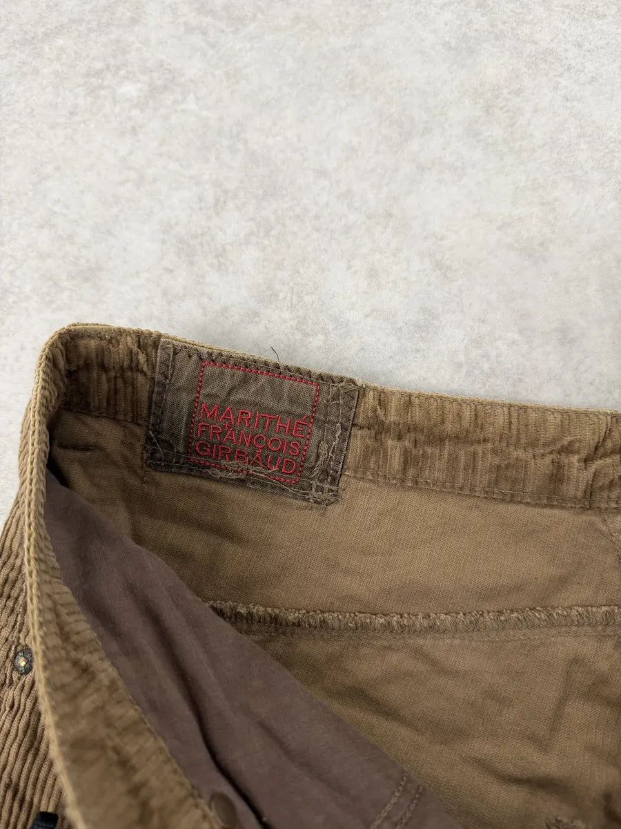 2000s Marithé + François Girbaud Corduroy Brown Pants AmbQOcW 8