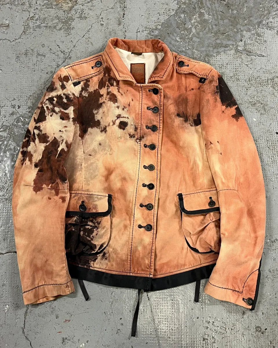 2000s Marithé + François Girbaud Cow Print Asymmetrical Jacket WjJGjQl 0