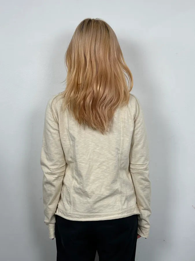 2000s Marithé + François Girbaud Creamy Beige Buttoned Cardigan nhNlwRw 2