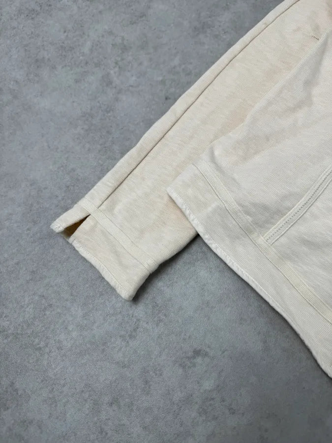 2000s Marithé + François Girbaud Creamy Beige Buttoned Cardigan nhNlwRw 5