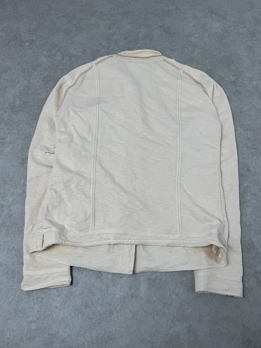 2000s Marithé + François Girbaud Creamy Beige Buttoned Cardigan nhNlwRw 7