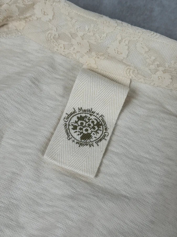 2000s Marithé + François Girbaud Creamy Beige Buttoned Cardigan nhNlwRw 9