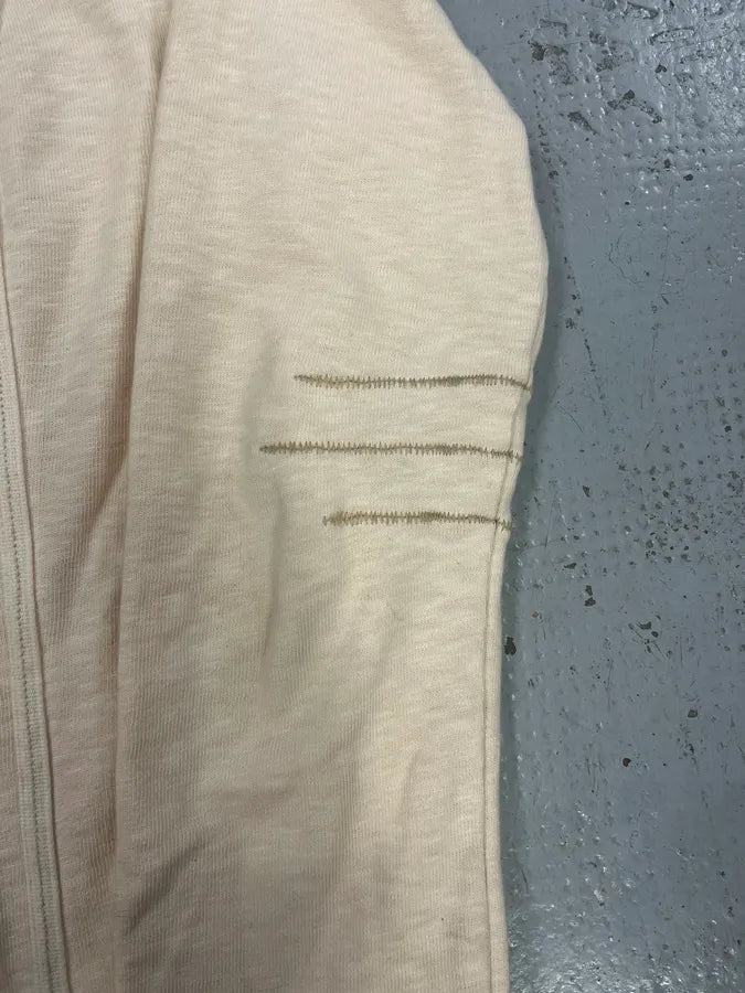 2000s Marithé + François Girbaud Creamy Beige Buttoned Cardigan Sweater kcYywtX 5