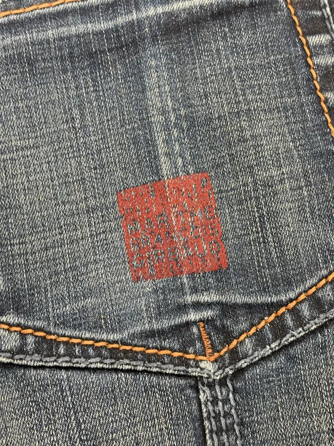 2000s Marithé + François Girbaud Cross Stich Distressed Denim Jeans  bXDTMmy 10