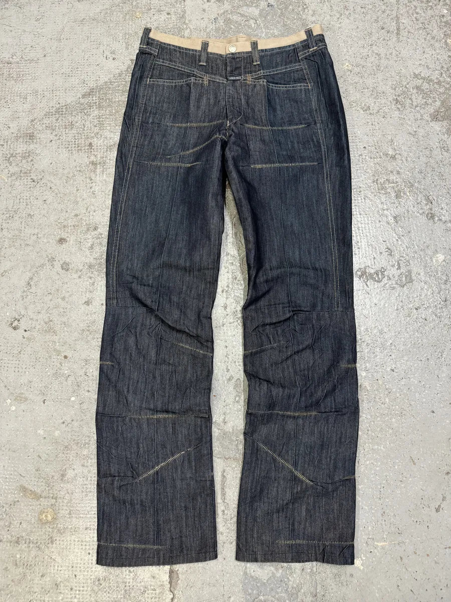 2000s Marithé + François Girbaud Cut Raw Denim Jeans xMCtcgM 0
