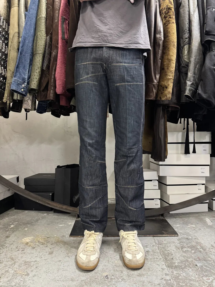 2000s Marithé + François Girbaud Cut Raw Denim Jeans xMCtcgM 1