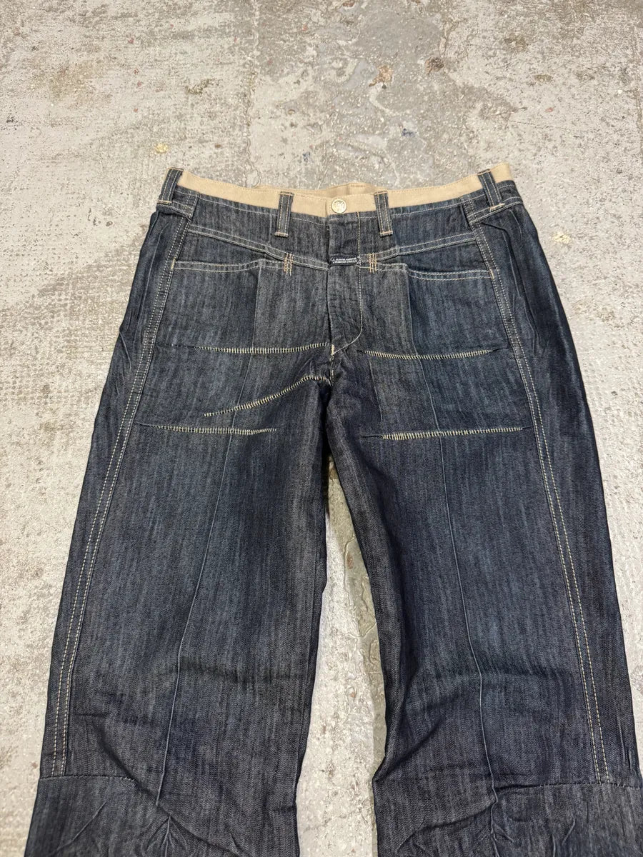 2000s Marithé + François Girbaud Cut Raw Denim Jeans xMCtcgM 9