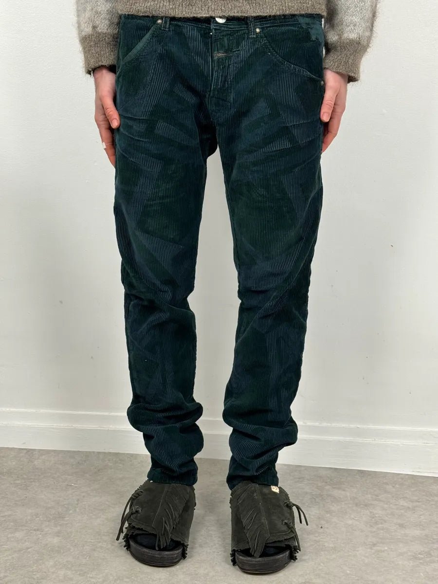 2000s Marithé + François Girbaud Dark Green Abstract Pants RvEazef 2