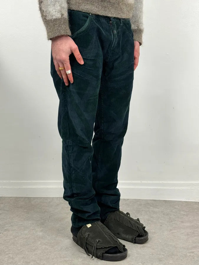 2000s Marithé + François Girbaud Dark Green Abstract Pants RvEazef 3