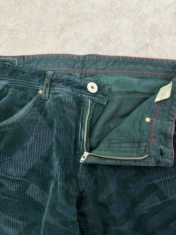 2000s Marithé + François Girbaud Dark Green Abstract Pants RvEazef 7