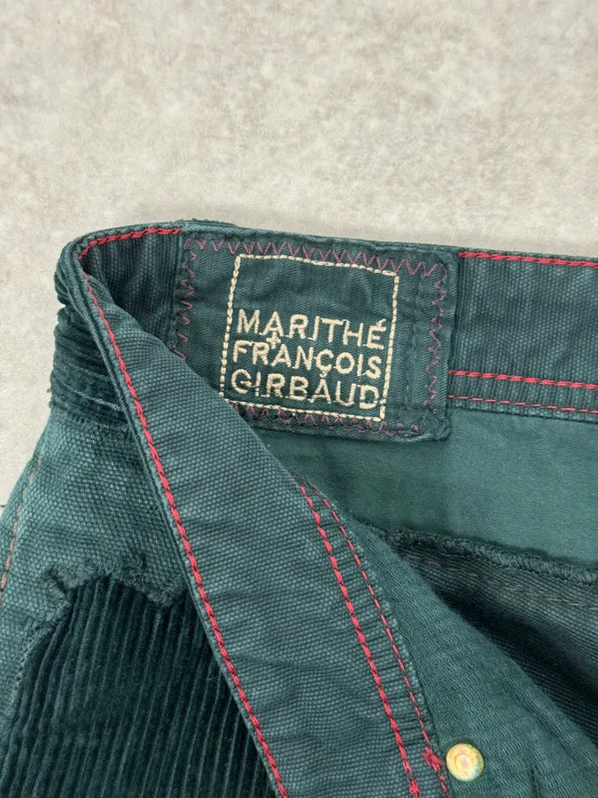 2000s Marithé + François Girbaud Dark Green Abstract Pants RvEazef 8