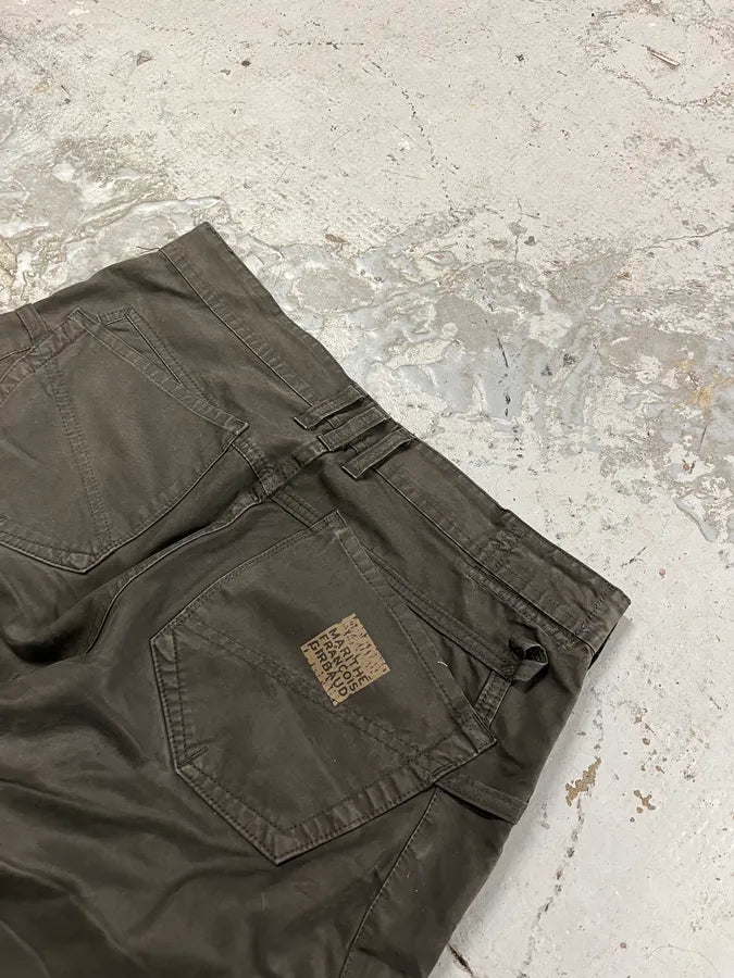 2000s Marithé + François Girbaud Dark Olive Large Cozy Pants JbdudOC 8
