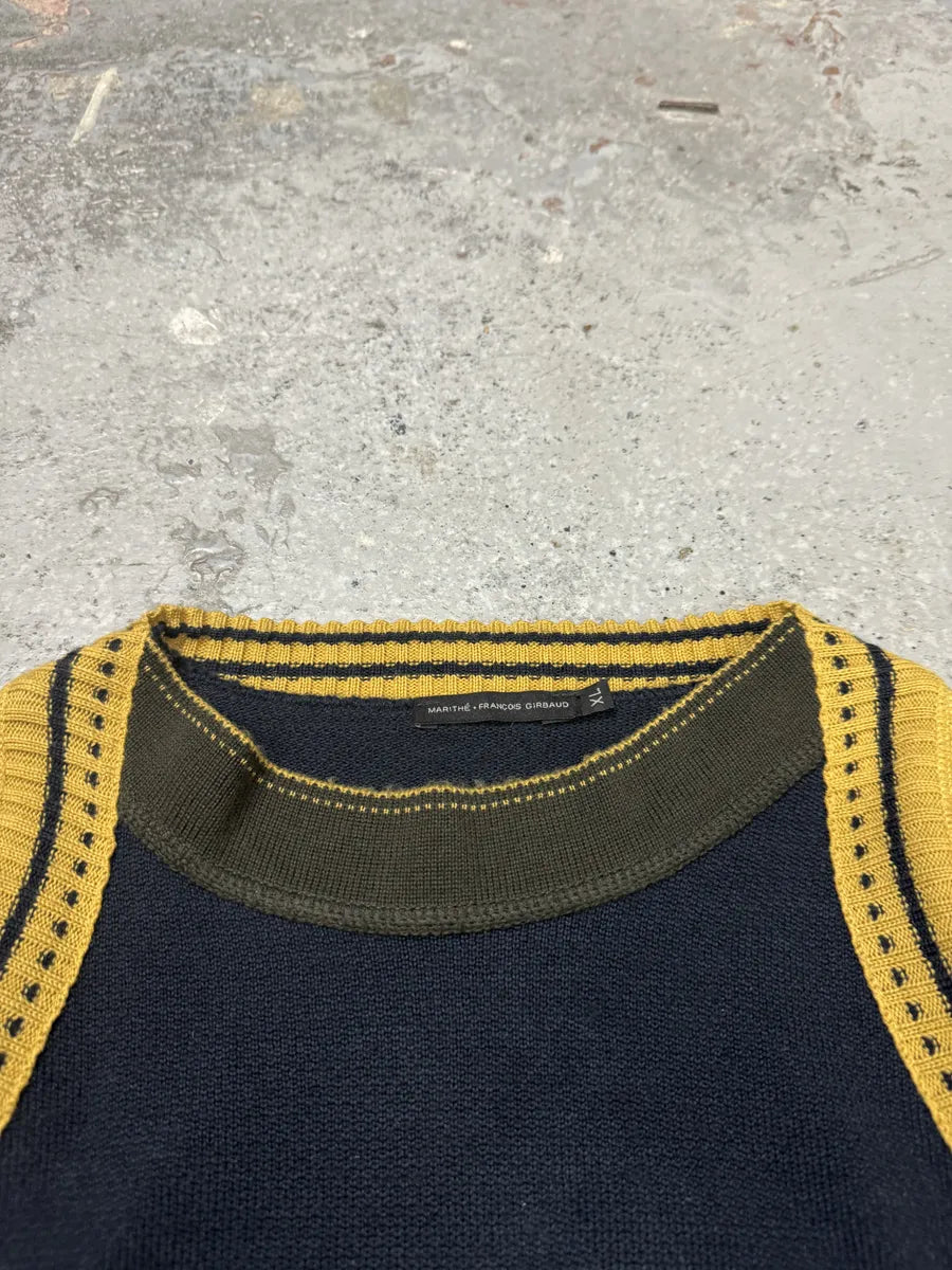 2000s Marithé + François Girbaud Dark Wool Olive Arms Knit Sweater (L) ObpysPe 8