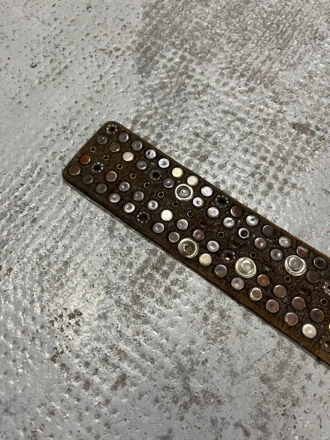 2000s Marithé + François Girbaud Embellished Leather Belt HgQhsMM 6