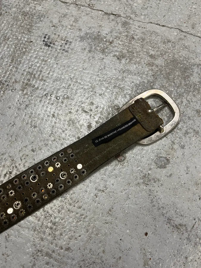 2000s Marithé + François Girbaud Embellished Leather Belt HgQhsMM 7
