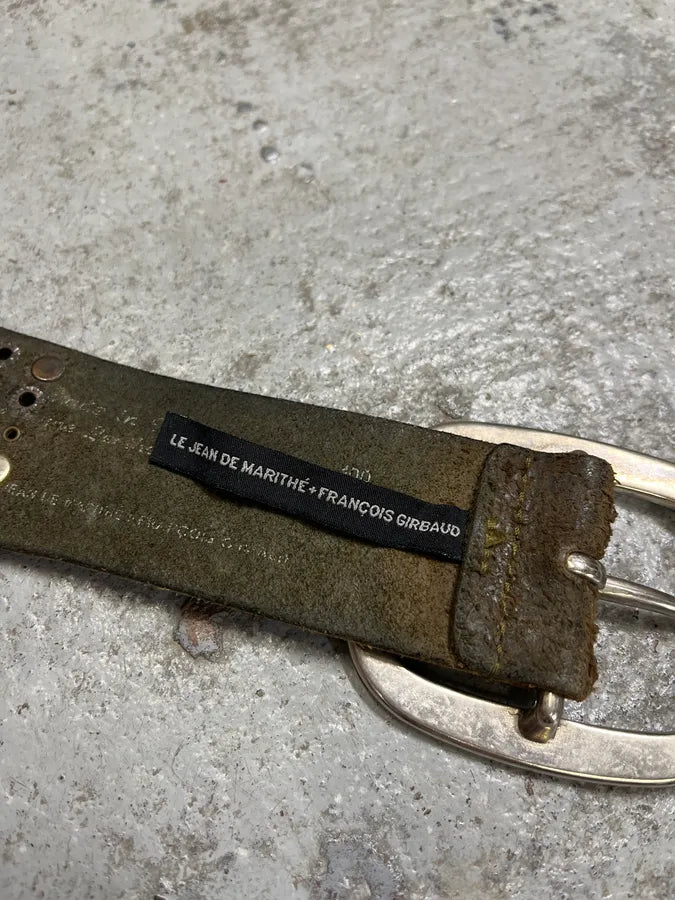 2000s Marithé + François Girbaud Embellished Leather Belt HgQhsMM 8