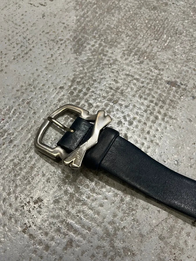 2000s Marithé + François Girbaud Embellished Navy Leather Belt (OS) mkoaZCk 5