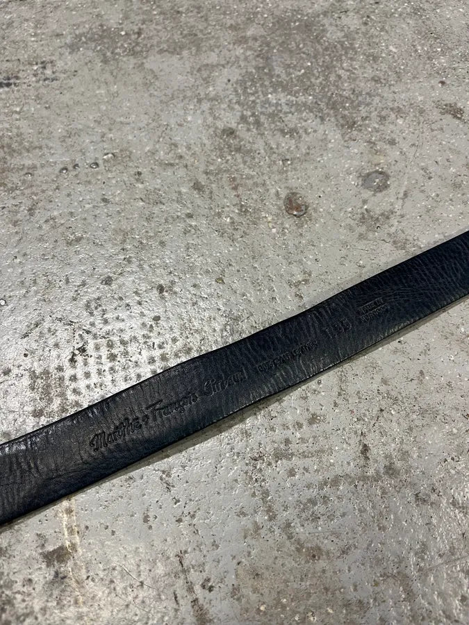 2000s Marithé + François Girbaud Embellished Navy Leather Belt (OS) mkoaZCk 7