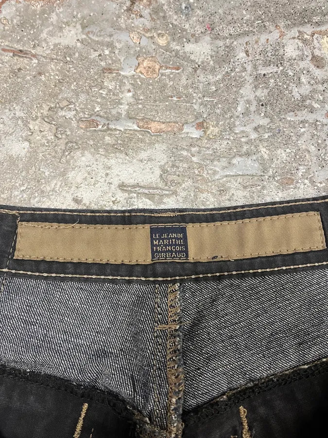 FW2000 Marithé + François Girbaud Embroidered Large Relaxed Jeans AulkmUp 13