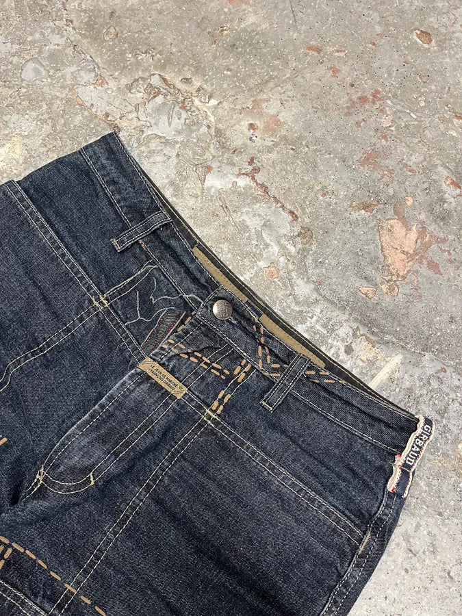 2000s Marithé + François Girbaud Embroidered Large Relaxed Jeans AulkmUp 7