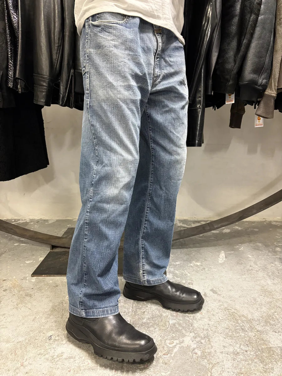 2000s Marithé + François Girbaud Eroded Large Denim Jeans (L) yEyhNwA 3