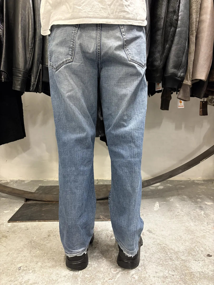 2000s Marithé + François Girbaud Eroded Large Denim Jeans (L) yEyhNwA 4