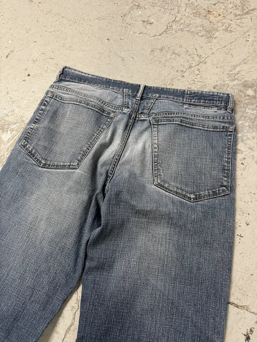 2000s Marithé + François Girbaud Eroded Large Denim Jeans (L) yEyhNwA 6