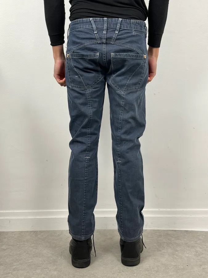 2000s Marithé + François Girbaud Faded Blue Slim Pants zuaHPAk 3