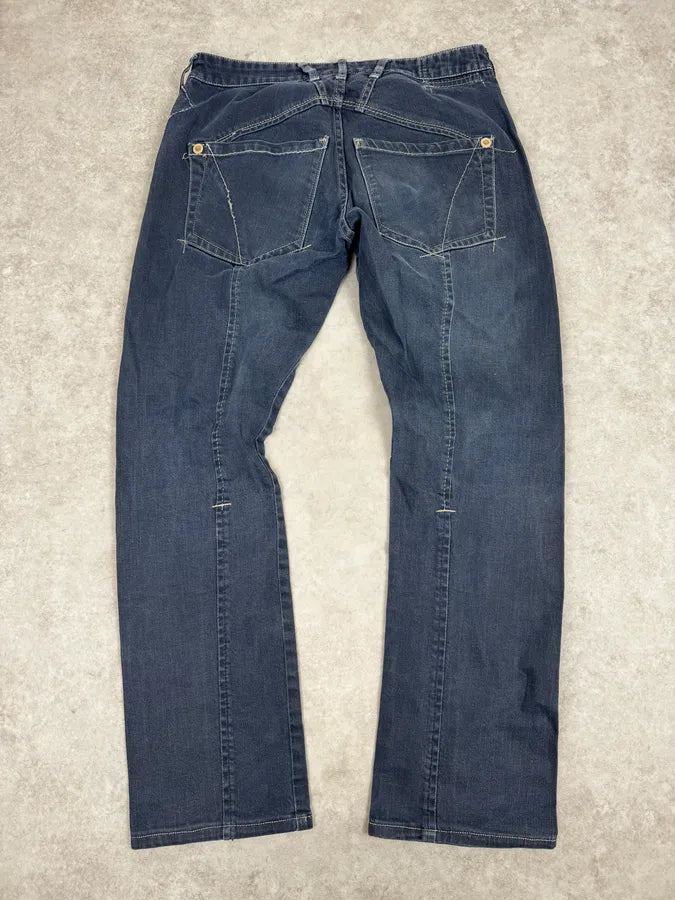 2000s Marithé + François Girbaud Faded Blue Slim Pants zuaHPAk 4