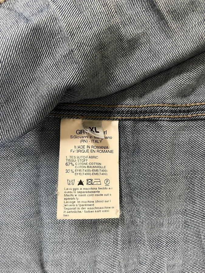 2000s Marithé + François Girbaud Faded Blue Denim Jacket uZrrERV 7