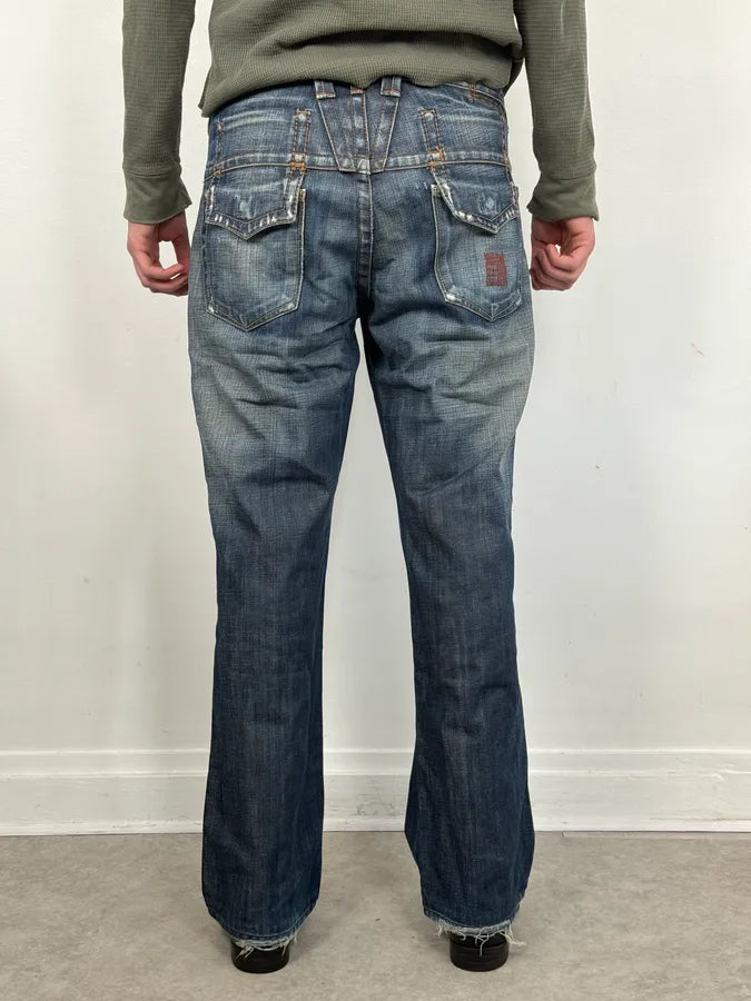 2000s Marithé + François Girbaud Faded Blue Relaxed Denim Jeans gEoAvvO 3