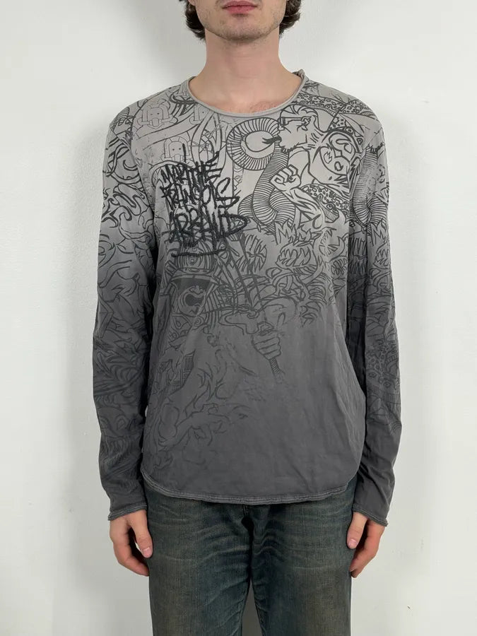 2000s Marithé + François Girbaud Faded Grey Tagged Longsleeves FKuMEWT 1