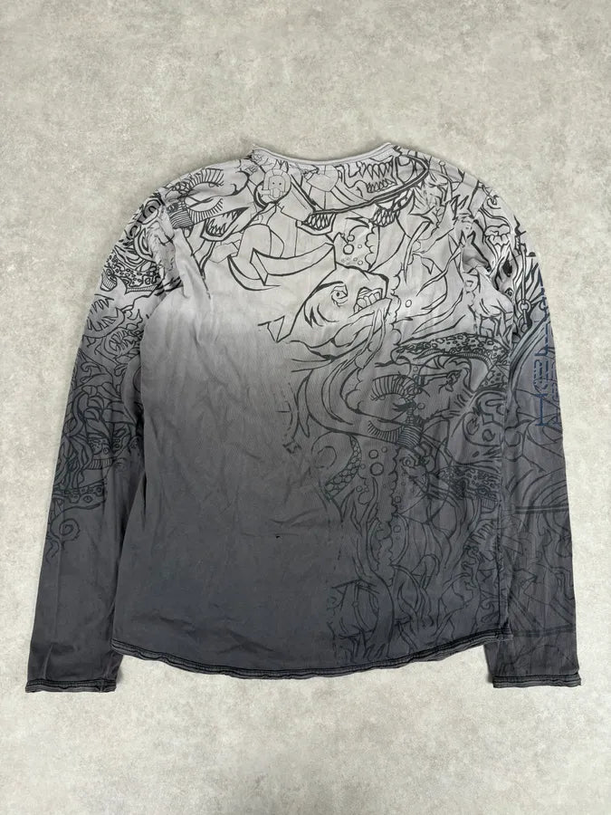 2000s Marithé + François Girbaud Faded Grey Tagged Longsleeves FKuMEWT 4