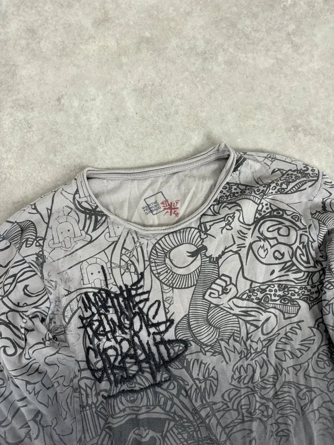 2000s Marithé + François Girbaud Faded Grey Tagged Longsleeves FKuMEWT 3
