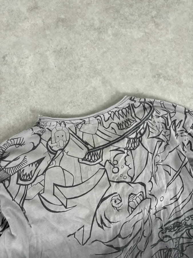 2000s Marithé + François Girbaud Faded Grey Tagged Longsleeves FKuMEWT 5