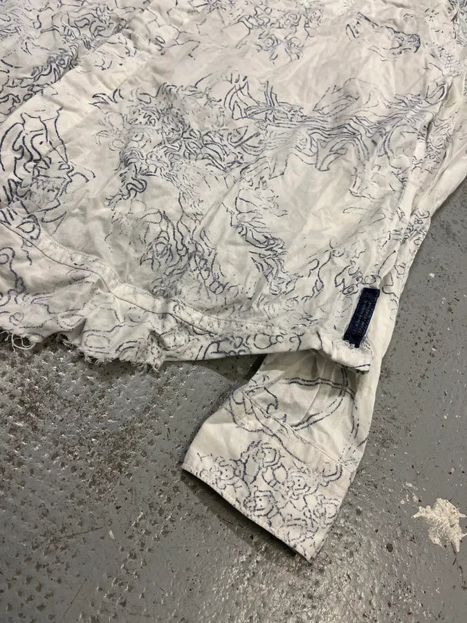 2000s Marithé + François Girbaud Faded Tatoo White Shirt ZBxJYFB 5