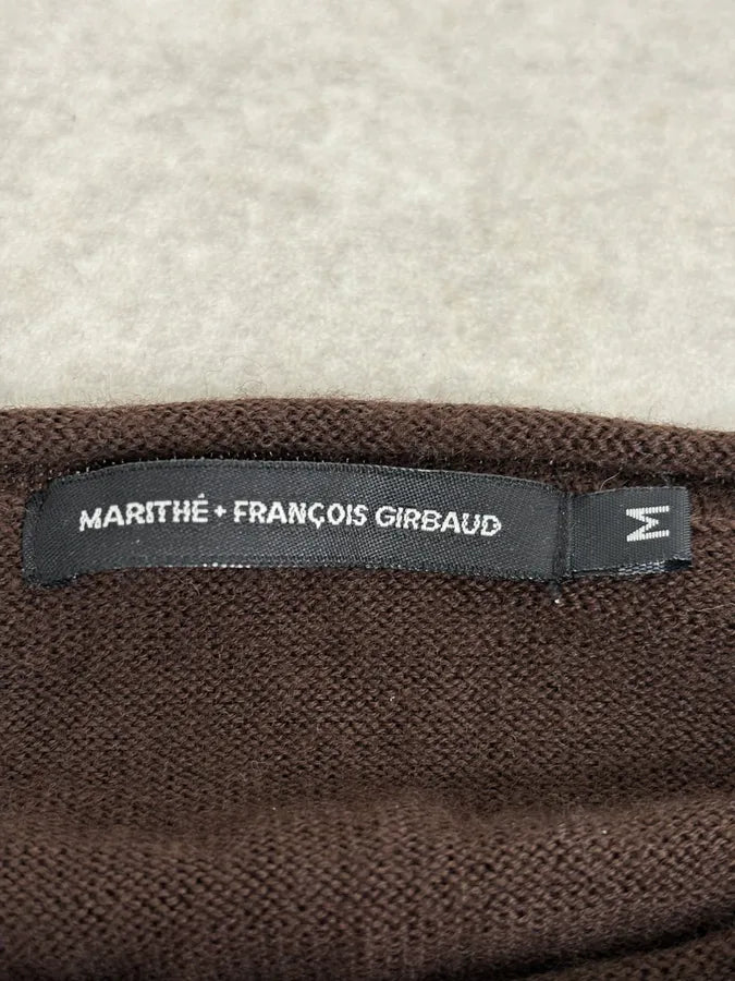 2000s Marithé + François Girbaud Fire Dragon Brown Sweater aRzVhNI 7