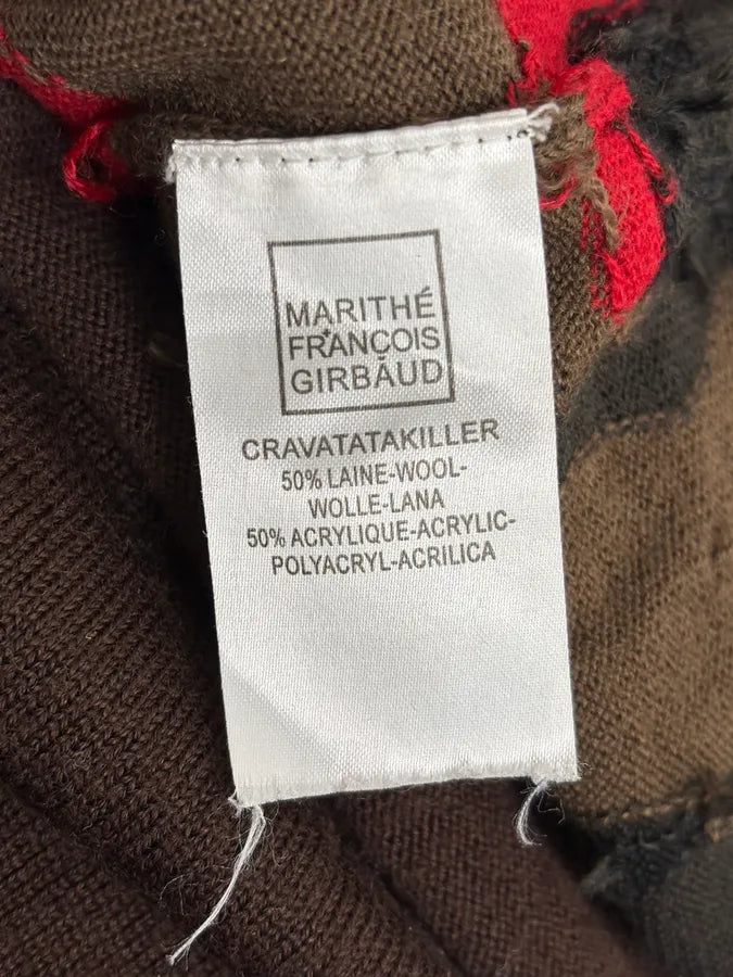 2000s Marithé + François Girbaud Fire Dragon Brown Sweater aRzVhNI 8