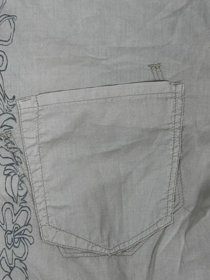 2000s Marithé + François Girbaud Beige Floral Royal Shirt BFZwmUH 10