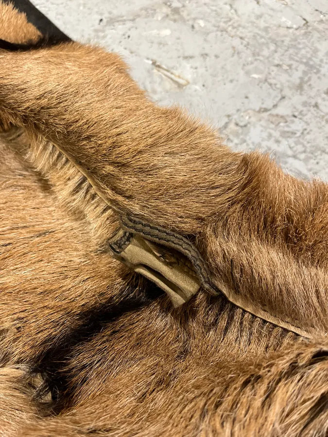 2000s Marithé + François Girbaud Fur Brown Leather Jacket PeZpBwn 10