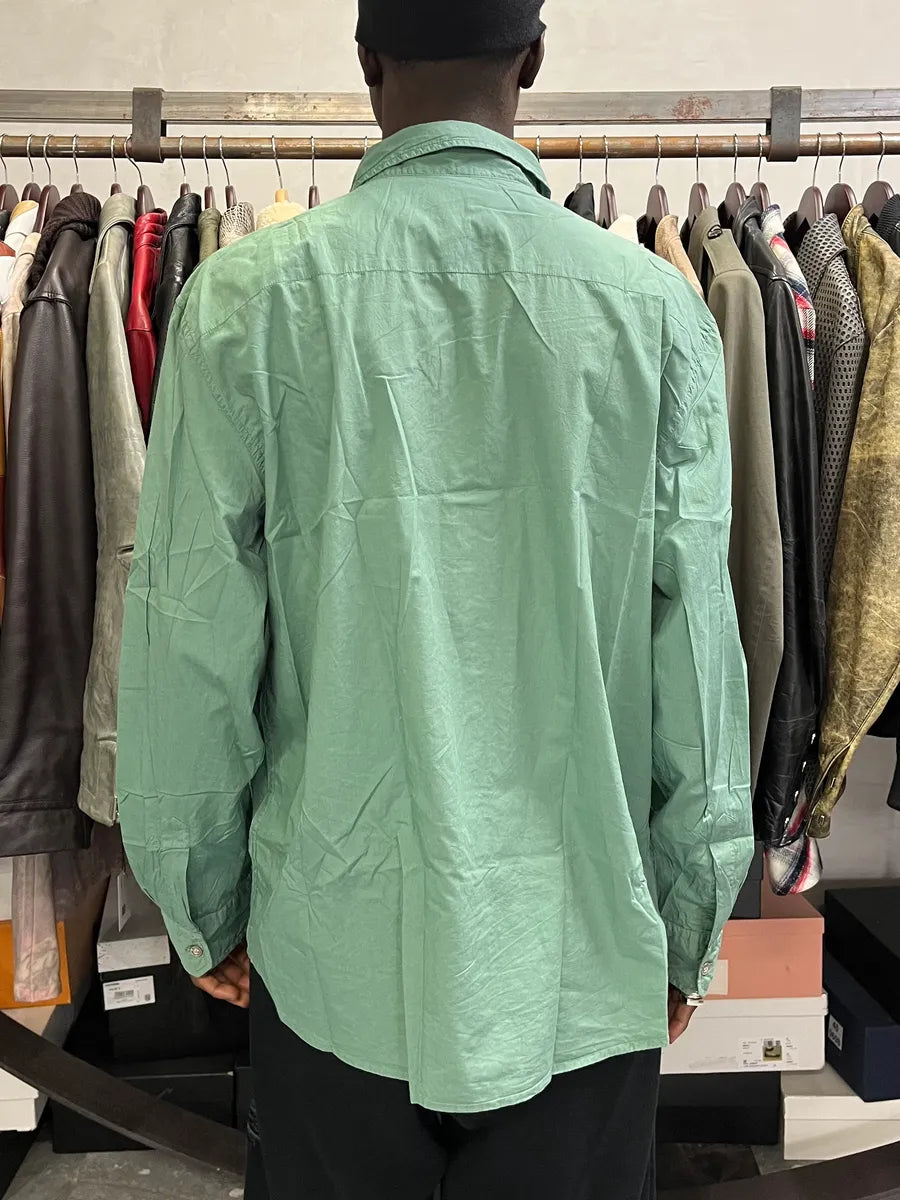 2000s Marithé + François Girbaud Green Embroidered Shirt wtgrrwL 2