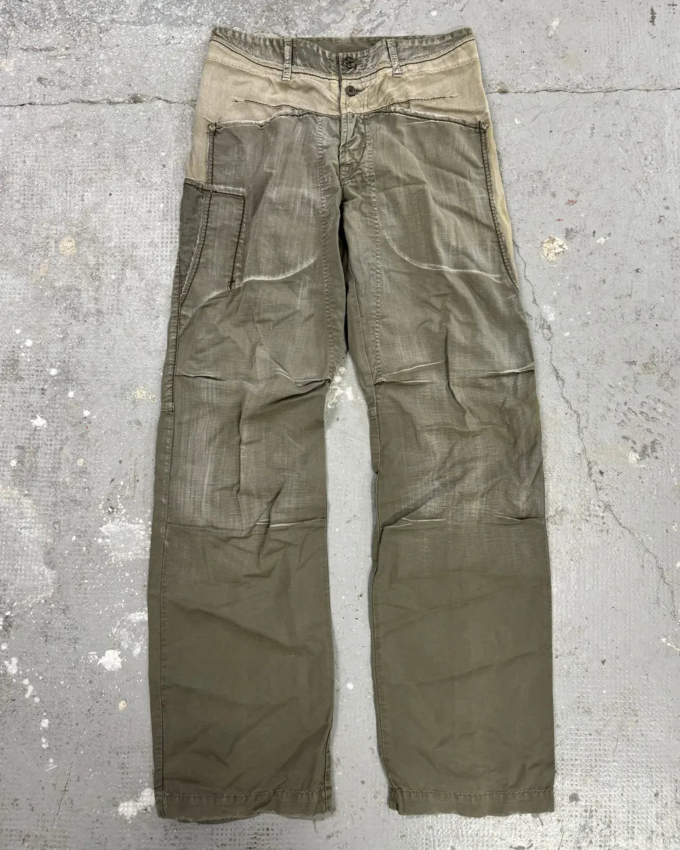2000s Marithé + François Girbaud Green Faded Brut Pants (S) 0