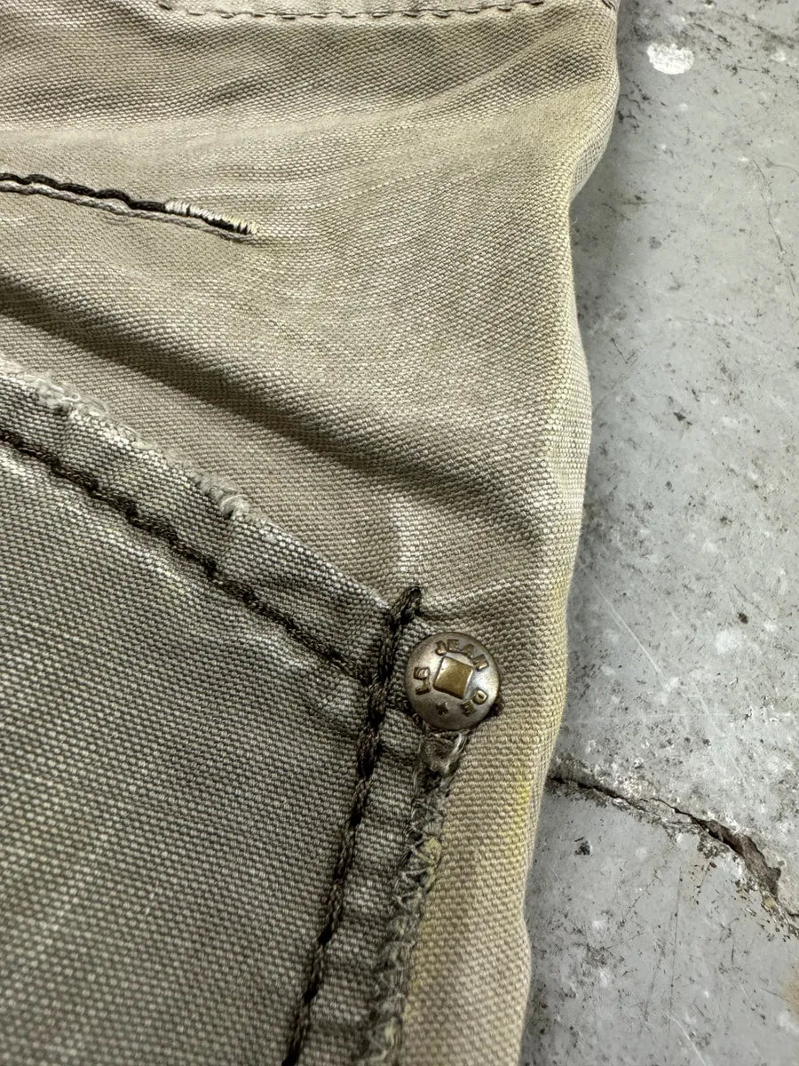 2000s Marithé + François Girbaud Green Faded Brut Pants (S) 10