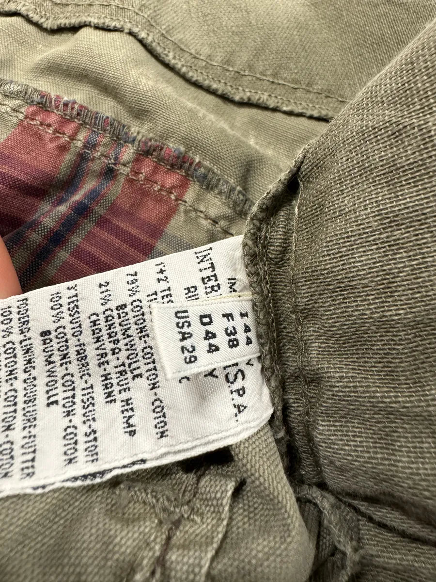 2000s Marithé + François Girbaud Green Faded Brut Pants (S) 9