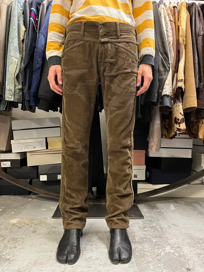 2000s Marithé + François Girbaud Green Velvet Tagged Printed Pants COekfUv 1