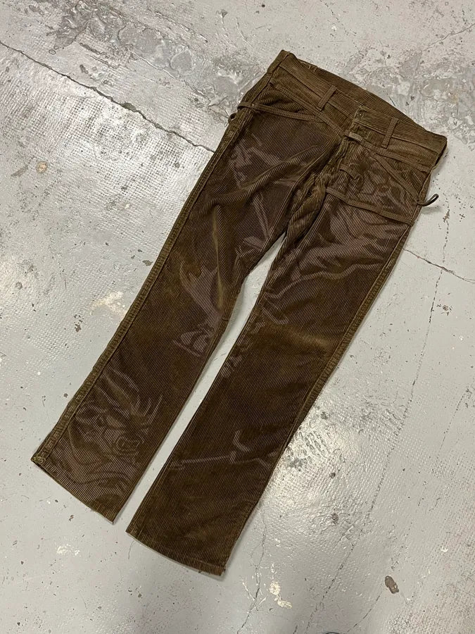 2000s Marithé + François Girbaud Green Velvet Tagged Printed Pants COekfUv 4